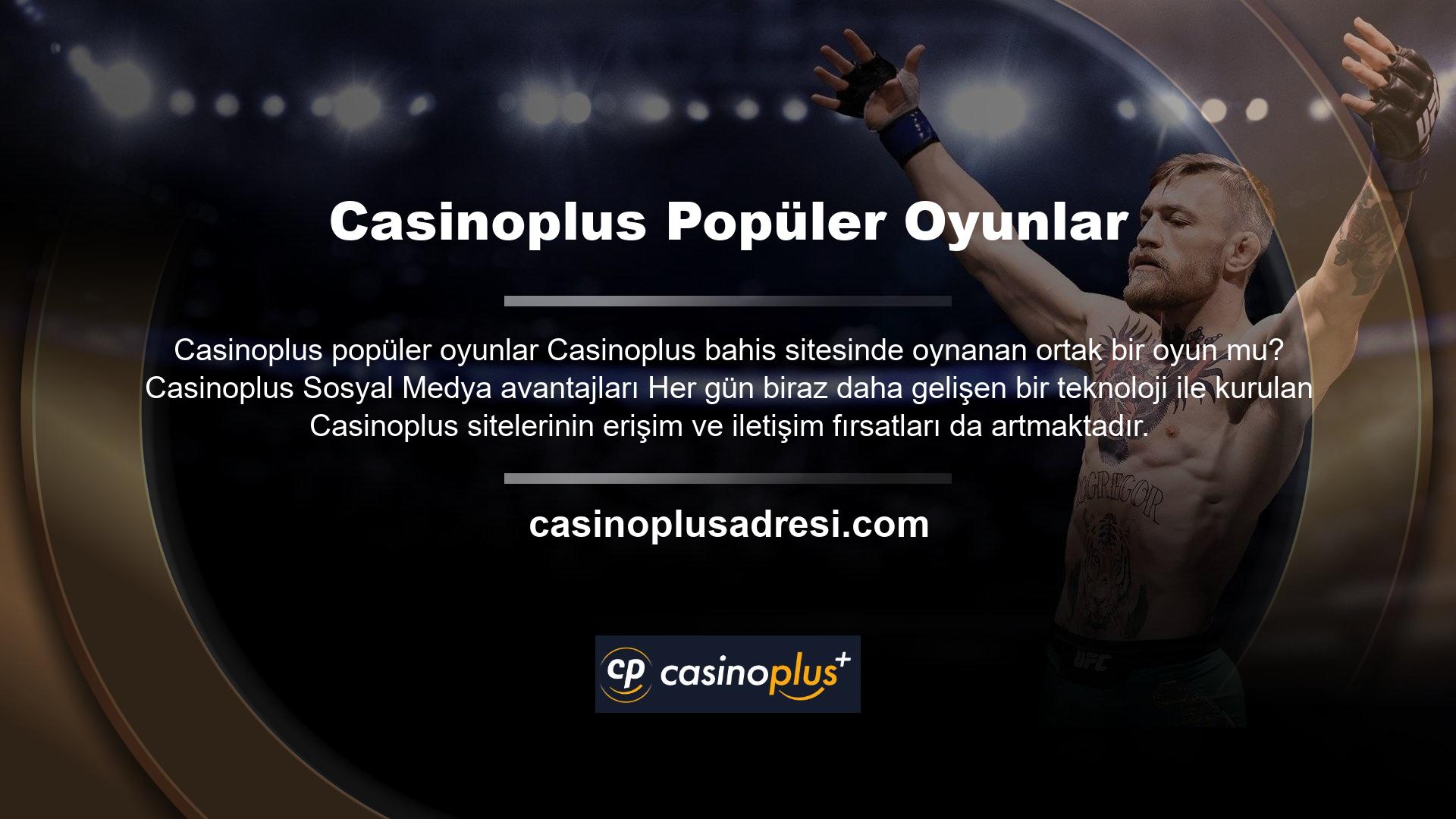 Genellikle erişim hakkında konuşmaktan yasaklanan çevrimiçi Casinoplus siteleri, çok fazla teknoloji kullandıkları için daha iyidir